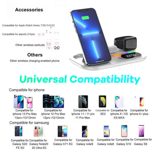 Wireless Charging Station 4 In1 Fast Charging Station Wireless...