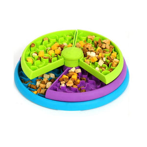 Pet Slow Food Bowl Anti Choking Cat Bowl,3in1 Interactive Dog...