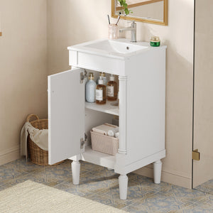 18 French Style Bathroom Cabinet With Storage