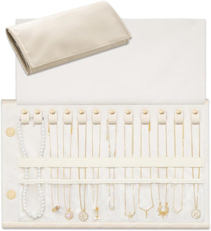Travel Jewelry Roll Organizer