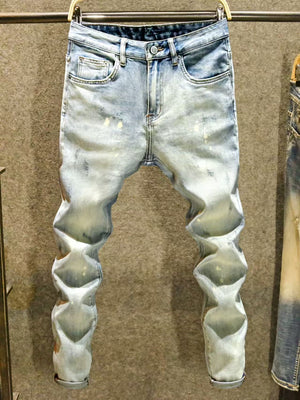 Shanxi Stretchy Slim Straight Pants