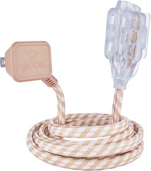 22836 Designer Series 9-Ft Fabric Extension Cord, 3 Polarized