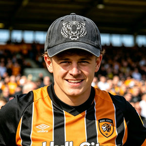 Tiger Embroidered Vintage Washed Baseball Cap - Hull City