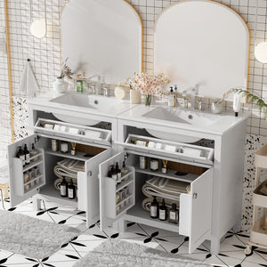 60 Modern White Bathroom Vanity Set