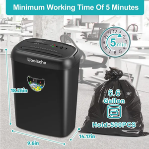 Cross Cut Paper Shredder,High-Performance,14-Sheet Capacity,6....