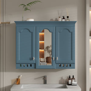 35 Inch Wall-Mount All-in-One Mirror Cabinet