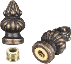 2 Packs Lamp Finial Cap Knob Lamp Decoration