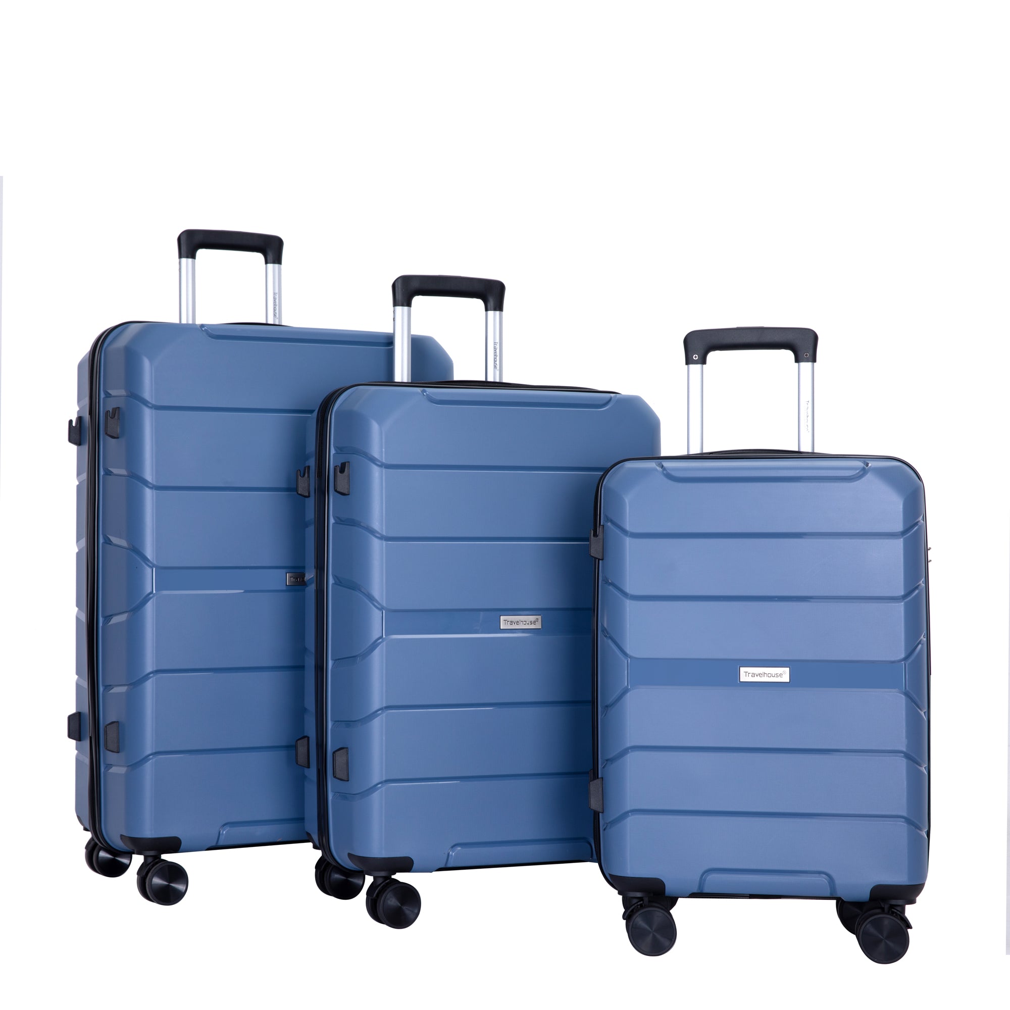 Hardshell Suitcase Spinner Wheels PP Luggage Sets Lightweight Durable Suitcase W