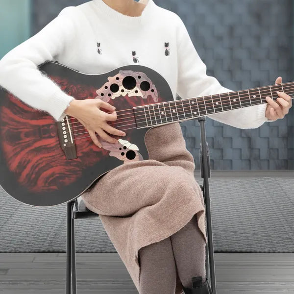 Don't Sell On Amazon - 41 Inch Full-Size Cutaway Acoustic-Electric Guitar Grape 