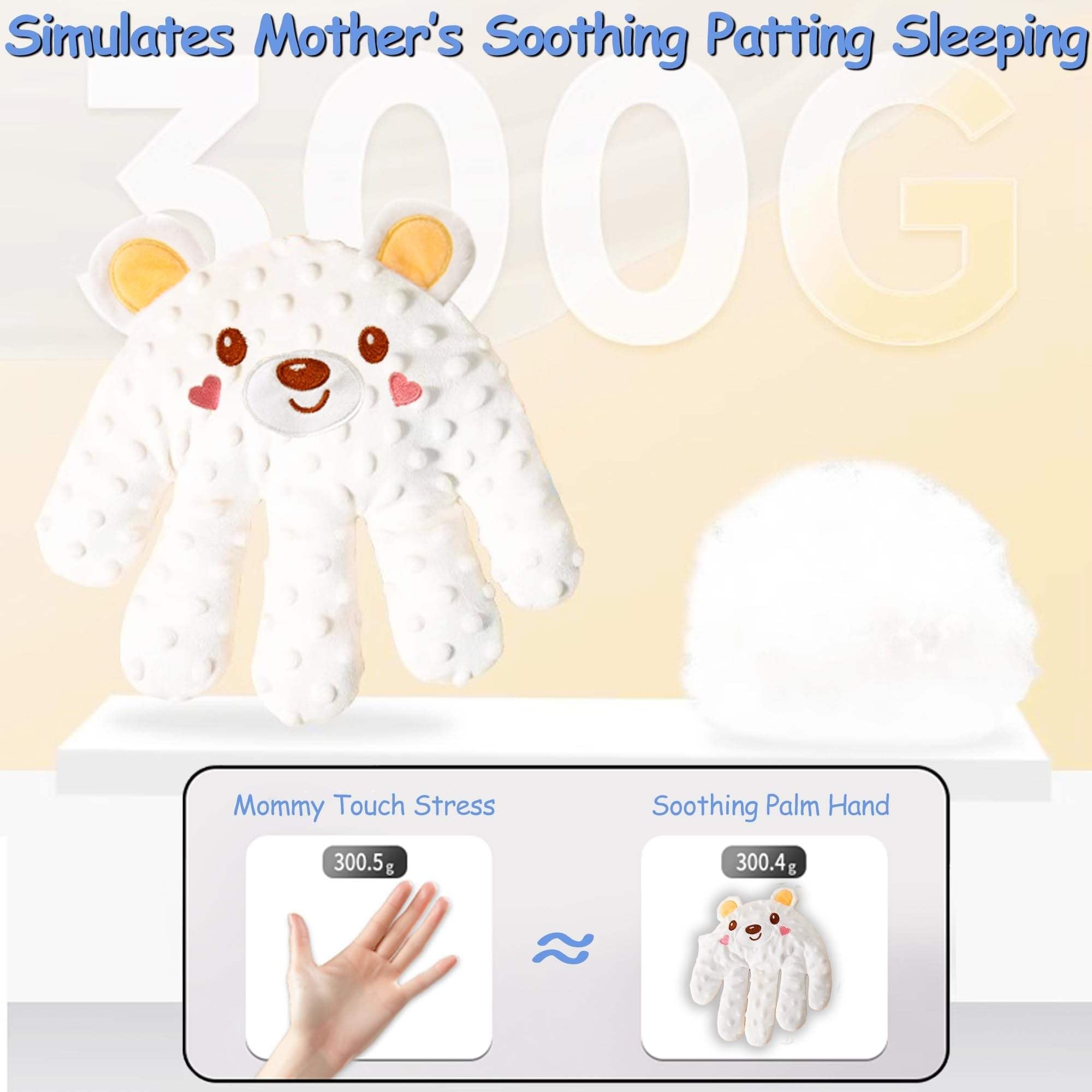 Electric Automatic Patting Device,Cute Baby Soothing Palm,Newborn Hand Gloves,El