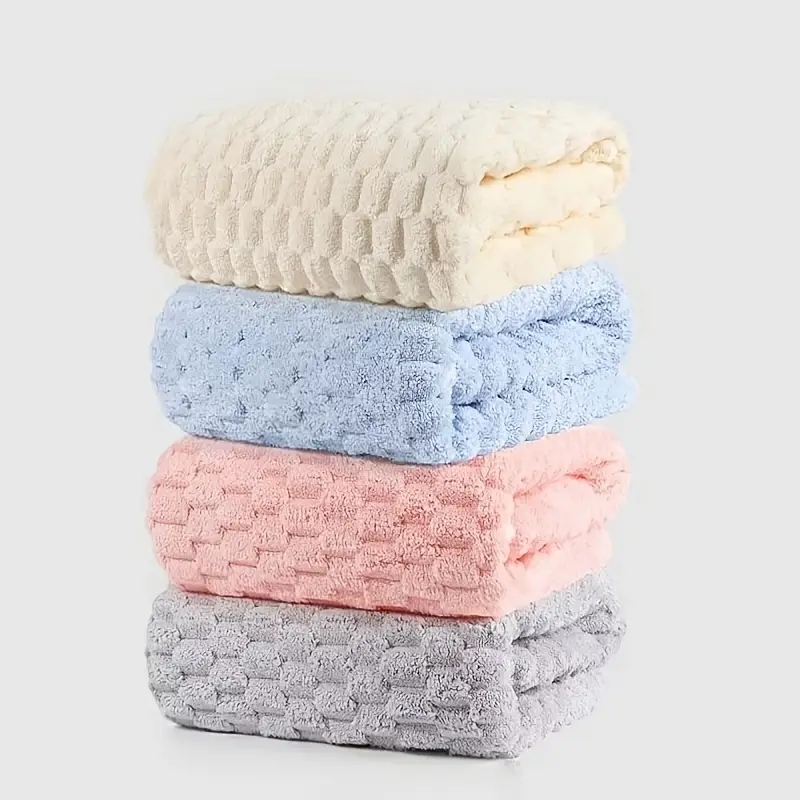 Luxury Microfiber Bath Towels 4-Pack  8X Absorbent Quick-Dry 27.5x55in Ultra Lig