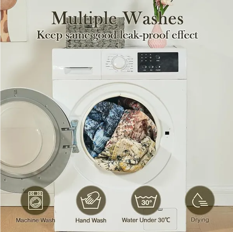Qeils Washable Pee Pads For Dogs, 2 Pack Reusable Puppy Pads 36x41  Super Absorb