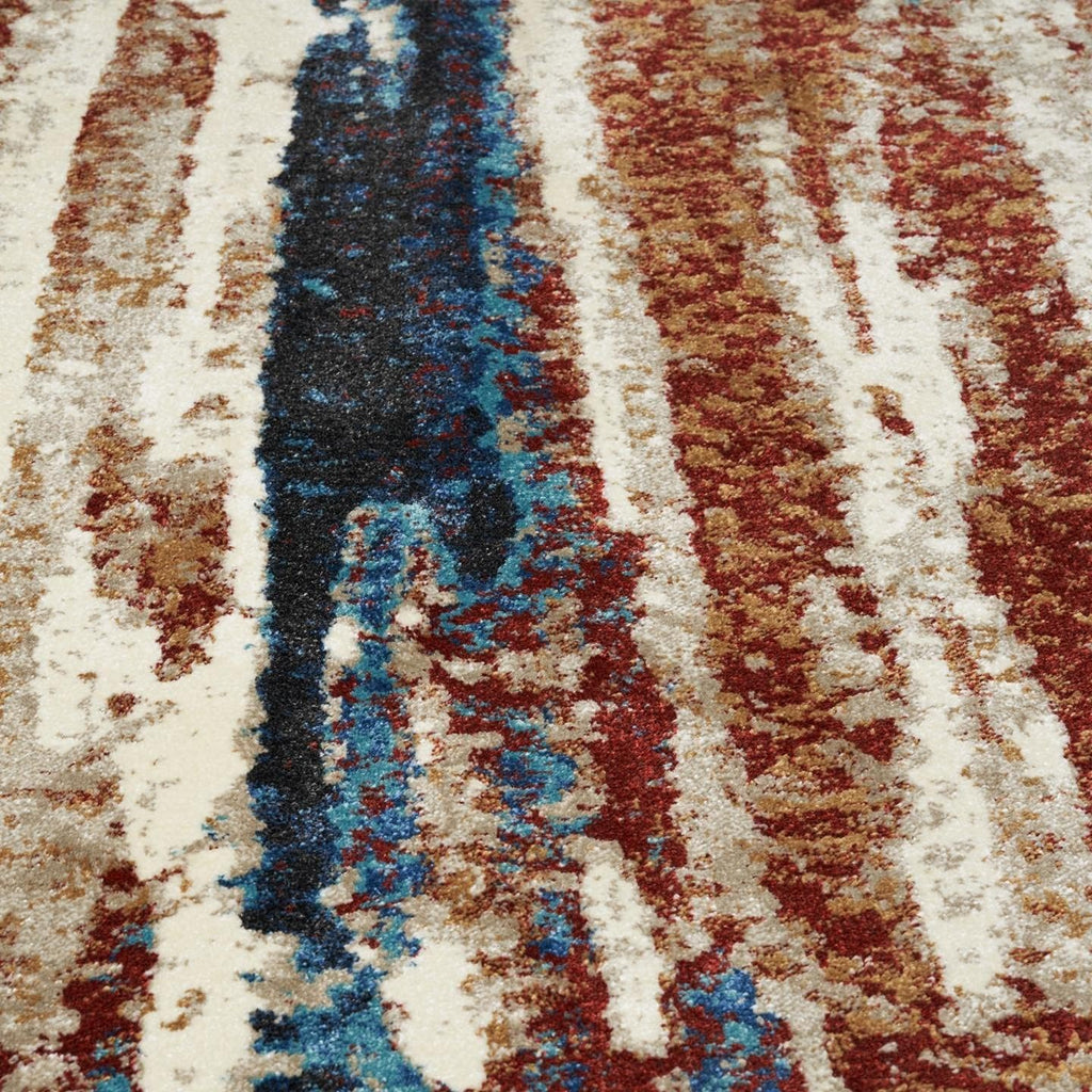 Lagos Collection Modern Passion 9X12 Abstract Area Rug
