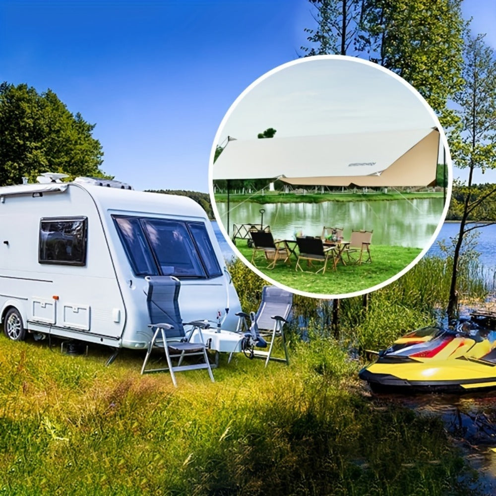 Ordinary 3 Multiply 4m RV Outdoor Tent Shade Portable Camping Sunscreen Rainproo