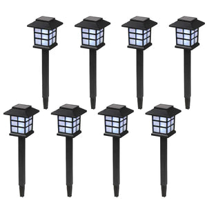 White LED Solar Lantern Torch Light Garden Landscape