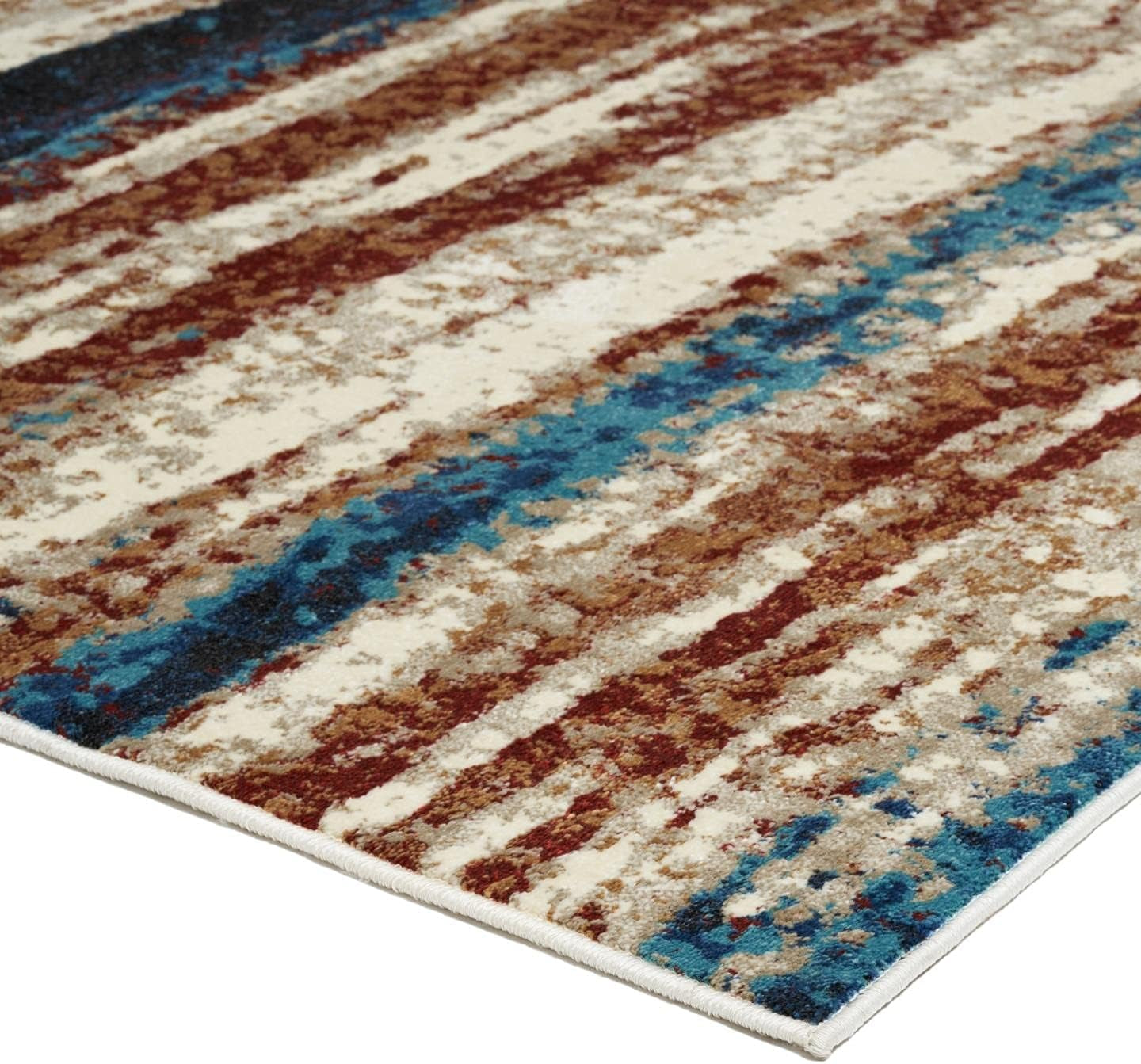 Lagos Collection Modern Passion 9X12 Abstract Area Rug