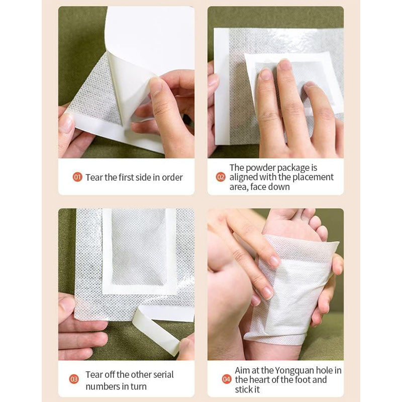 20pcs Natural Bamboo Charcoal Foot Patch,Strong Adhesive Patch,Comtable Herbal D