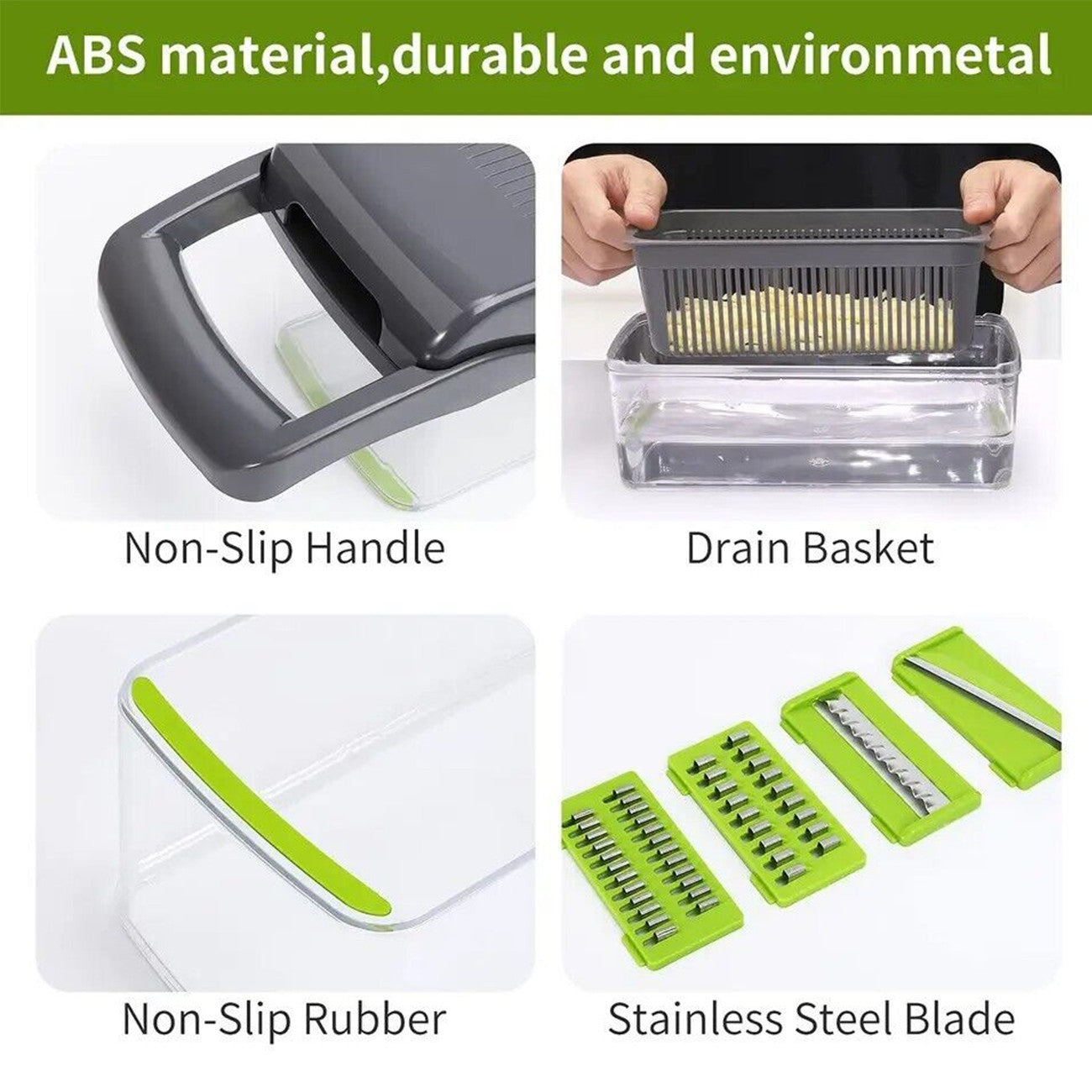 15 In 1 Vegetable Chopper Fruit Cutter Food Onion Veggie Dicer Slicer Peeler Kit