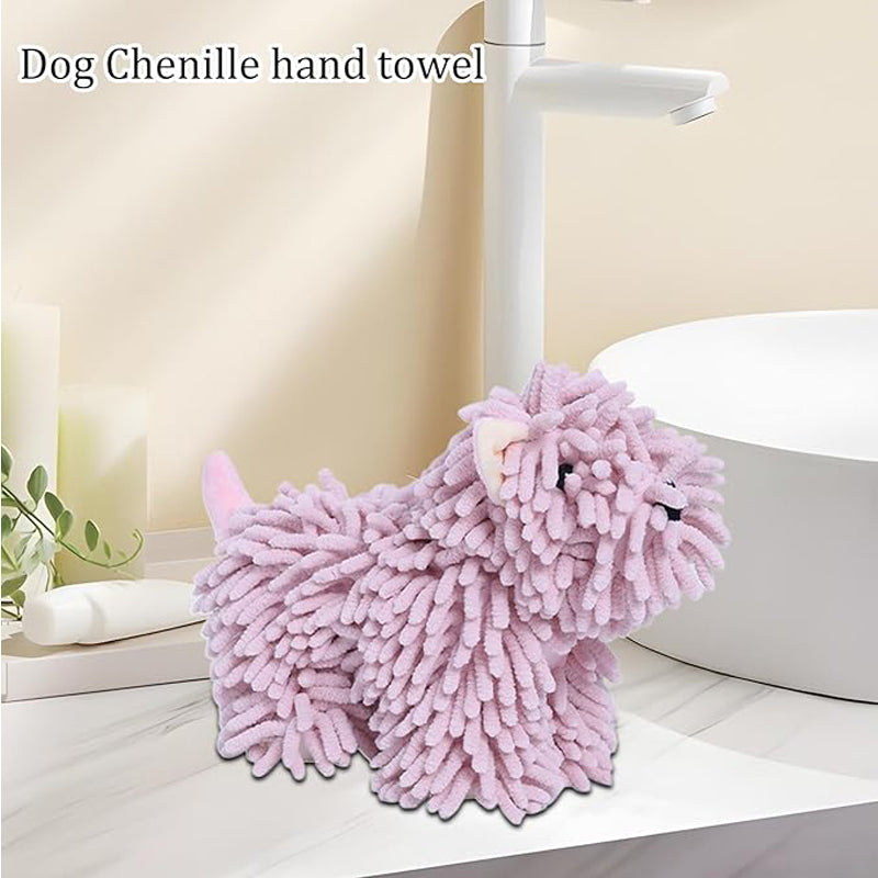 Cute Puppy Shaped Towel,Absorbent Kitchen Towel With Hanging Loop, Towels For Ho