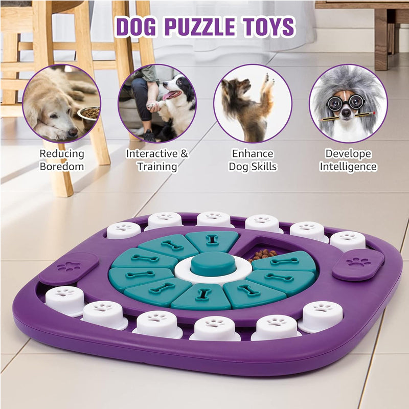 Dog Puzzle Toys, Interactive Treat Puzzle Dog Enrichment Toys For Large Medium S