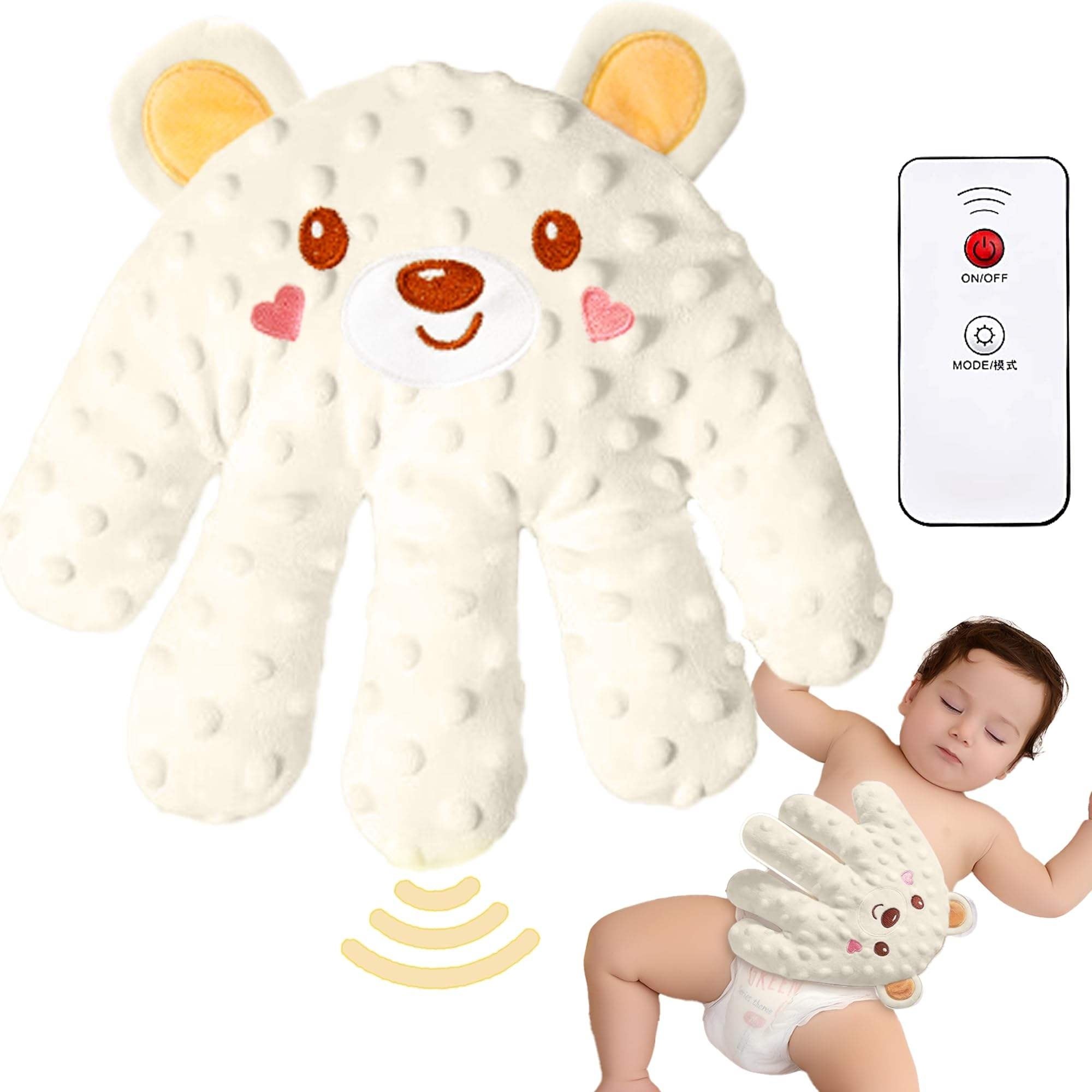 Electric Automatic Patting Device,Cute Baby Soothing Palm,Newborn Hand Gloves,El