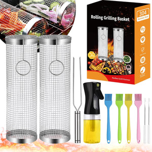 Rolling Grill Basket Grill Gifts For Men