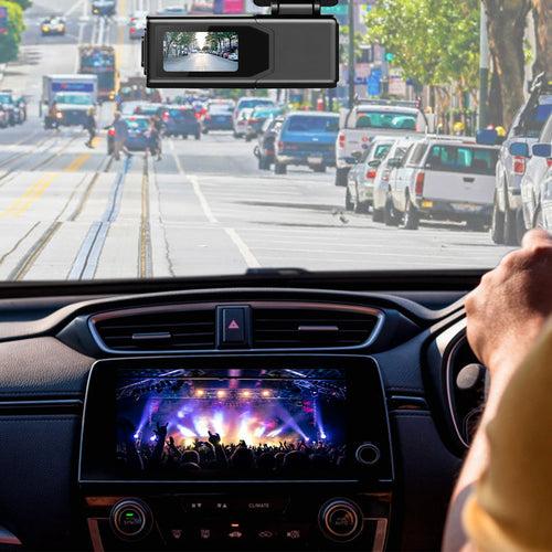 1Pc 2K HD Front Dash Cam For Car With IPS Screen Night Vision Loop Recording Inc