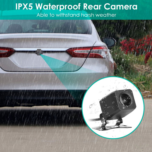 2K Car DVR 3 Channel Dash Cam Camcorder Camera Recorder With 140 Degree Angle GP