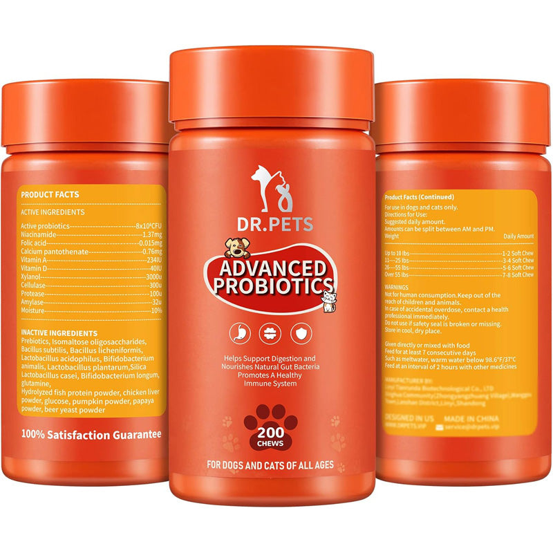 Joint Supplements For Dogs And Cats With Glucosamine, Chondroitin, 10 Vitamins, 
