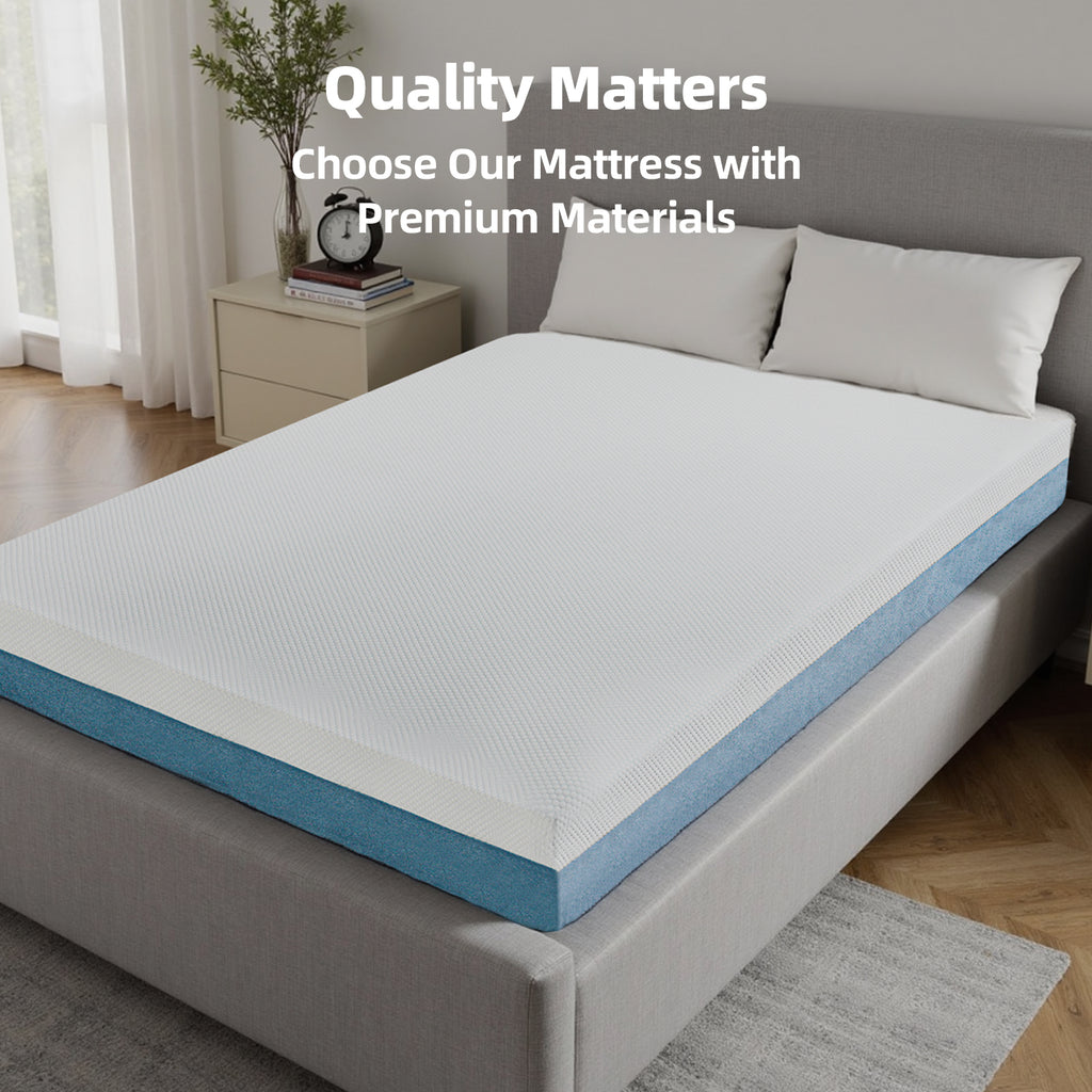 10 Inch Queen Mattress - Sterilizing & Airy, Premium High Resilience For Optimal