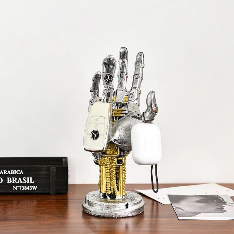 Creative Mechanical Hand Staue, Gaming Controller Holder Stand, Headphone Holder