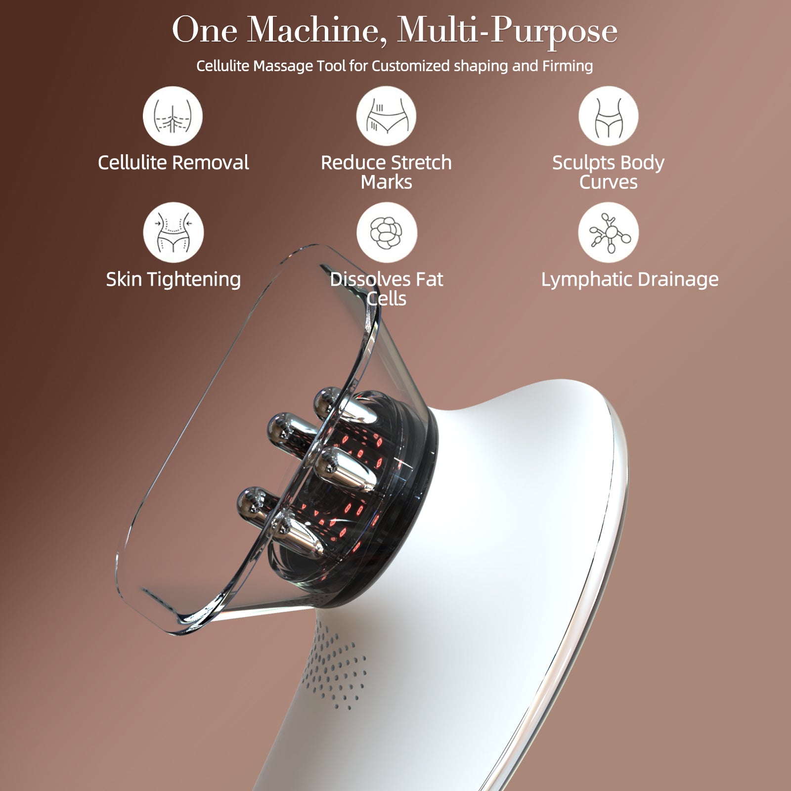 Face & Body Sculpting Machine With 4 Cups, Reduce Belly Fat, Smart Cupping Thera