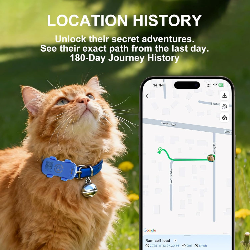Dog GPS Tracker Real Time, Anti-Lost Pet Tracker With Geofence, Flash Light And 