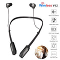 Black-Red Color Options -- 1Pc Wireless Neckband Headphones V4.2 Sweat-proof Spo