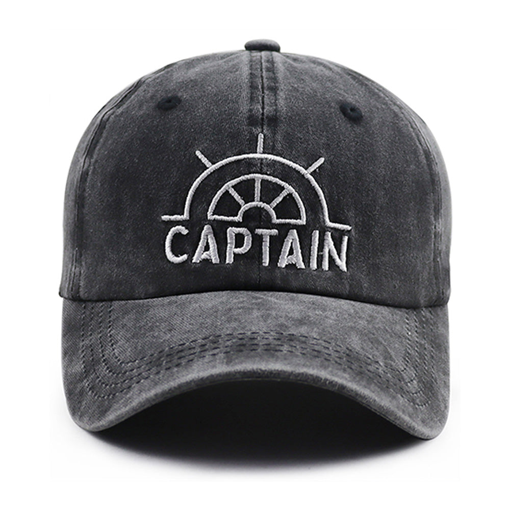 2pcs Vintage Washed Captain Wheel Baseball Cap - 2026 World Cup Soccer Fan Hat, 