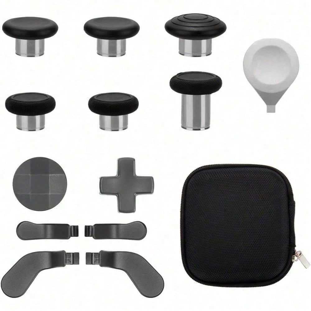 Elite 13 In 1 Metal Thumb Sticks Series, 2 Controller Accessory Sets, Gaming Acc