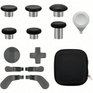 Elite 13 In 1 Metal Thumb Sticks Series, 2 Controller Accessory Sets, Gaming Accessory Replacement With Metal Mod 6 Swap Joysticks, 4 Paddles, 2 D Pads, 1 Tool