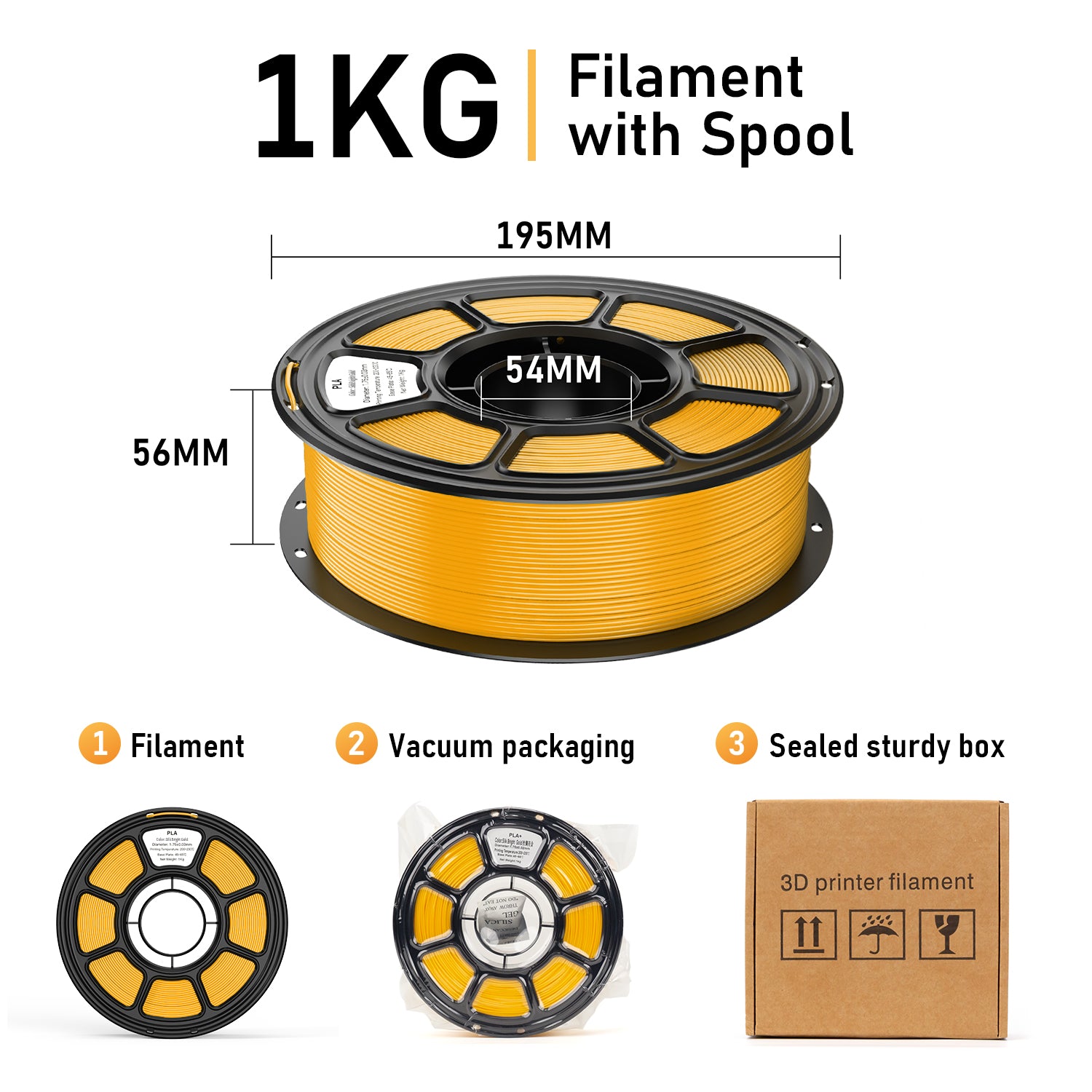 Silk PLA Filament 1.75mm, 1.1kg Spool, Glossy Shiny Finish, Smooth Printing 3D P