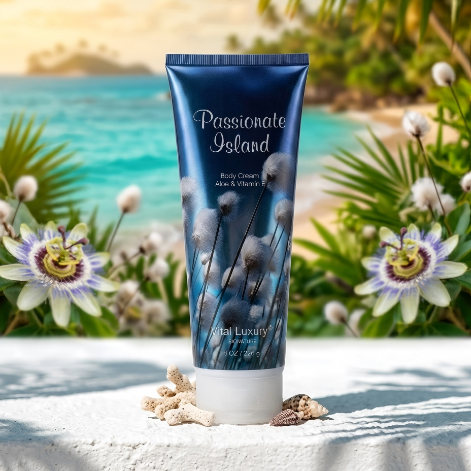 Passionate Island Moisturizing Body Cream, Ultra-Nourishing Lotion With Vitamin 