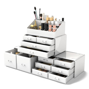 Makeup Cosmetic Organizer Storage Drawers Display Boxes Case