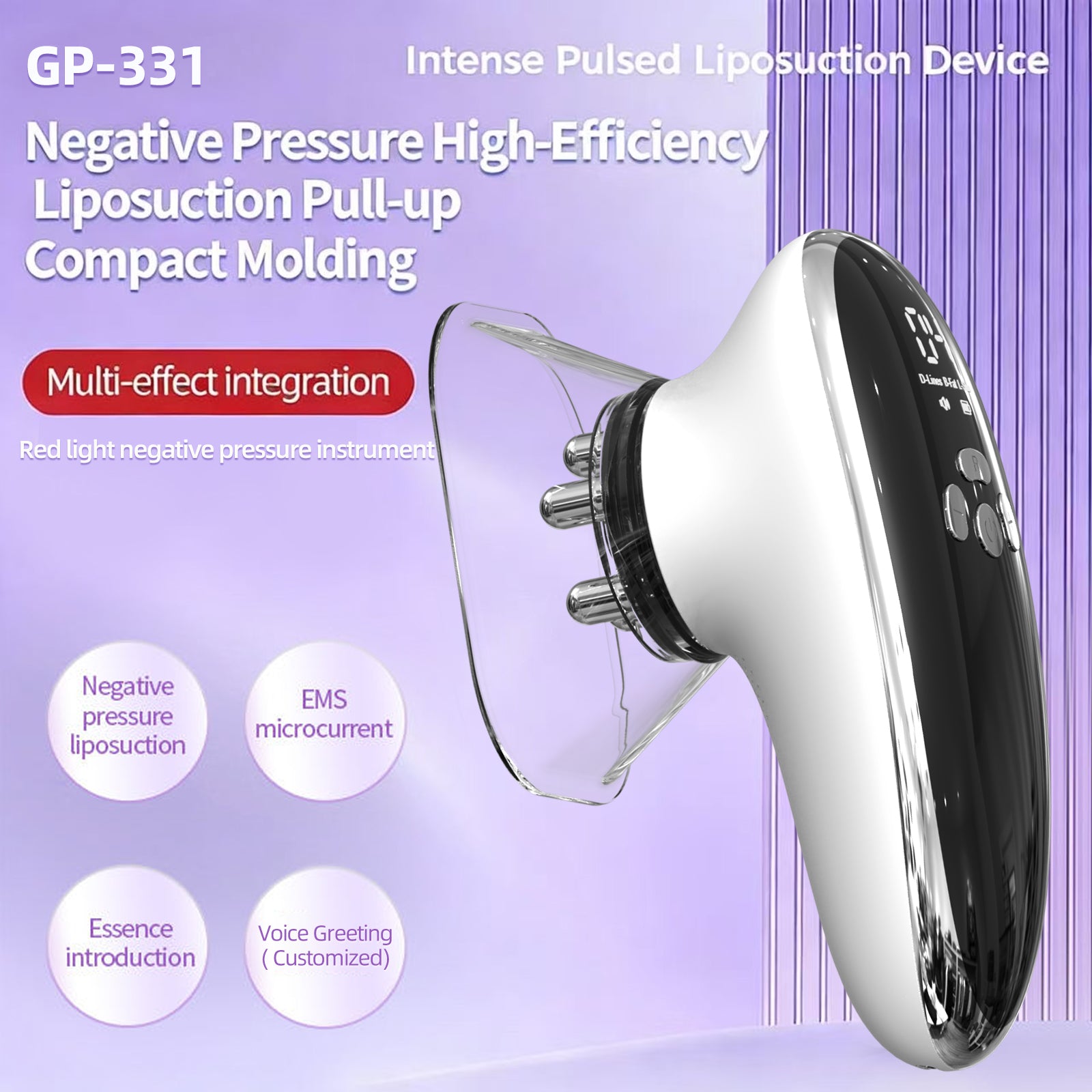 Face & Body Sculpting Machine With 4 Cups, Reduce Belly Fat, Smart Cupping Thera