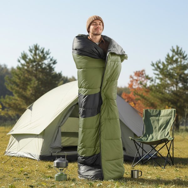 Rectangular Heated Sleeping Bag, Lightweight Sleeping Bag With Multi USB Powered