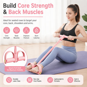 6-Tube Pedal Puller Resistance Rope, Foot Pedal Resistance Band