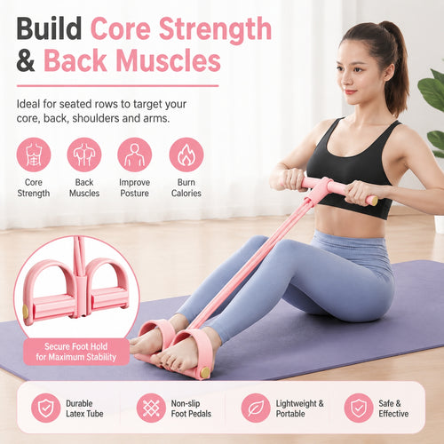 6-Tube Pedal Puller Resistance Rope, Foot Pedal Resistance Band, Yoga Elastic Ex