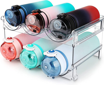 Water Bottle Organizer for Cabinet, Water Bottle Storage