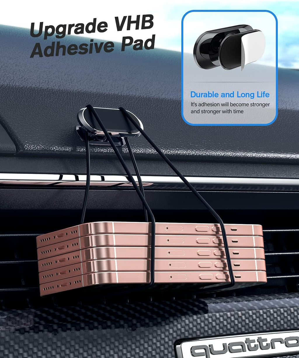 2 Pack Strong Magnetic Car Phone Holder Upgrade Powerful Magnet 360 Degree Rotat