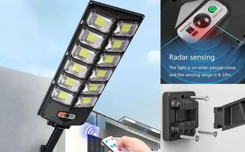 1x Ultra-Bright LED Solar Outdoor Streetlight Daylight Mode Garden Lighting