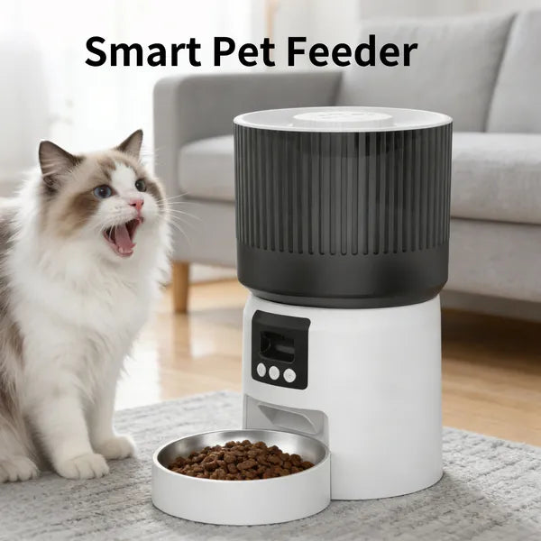 Intelligent Fully Automatic Pet Feeder, Timed And Quantitative Feeding, Remote C
