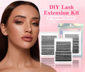 DIY Lash Extension Kit 280pcs Individual Lash Clusters D Curl 30D 40D Thick Volu
