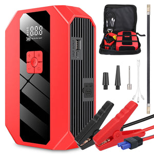 Portable Car Jump Starter Air Compressor 1500A 400PSI Car
